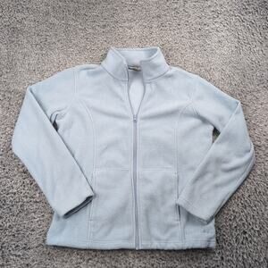 Bass Pro Shops Jacket Adult Medium Blue Fleece Winter Ski Outdoor Casual Zip Up